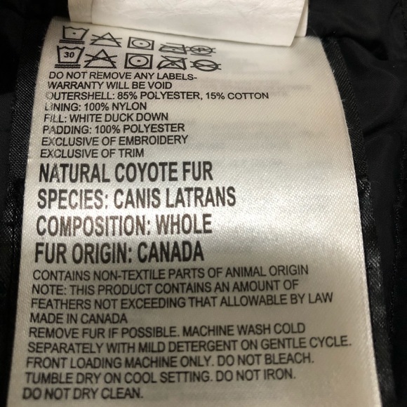 Canada Goose Youth Britannia Parka Kid Kids Girl Girls Small 7-8 - Picture 10 of 10